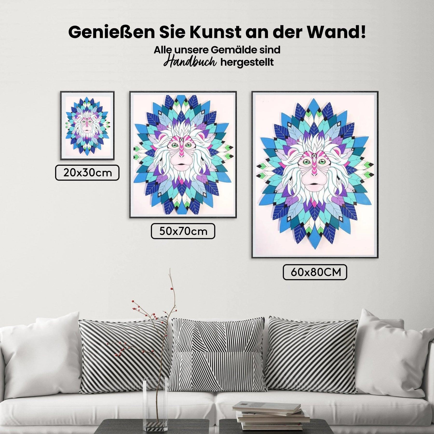 Affe Totem | Exklusivität - Malen nach Zahlen