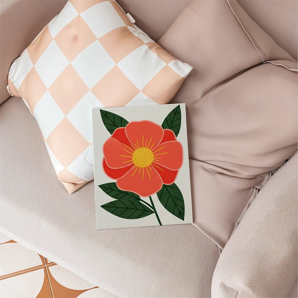 Malen nach Zahlen - 6 Mini-Gemälde | Auffällige Blumen