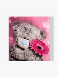 Bär mit Blume - Malen nach Zahlen