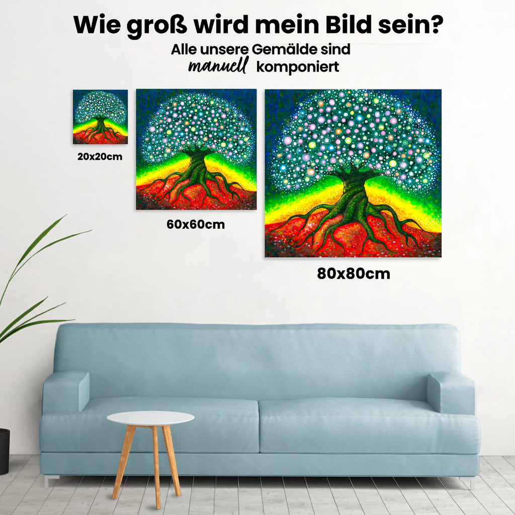 Baum Abstrakt - Malen nach Zahlen