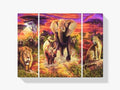 Big Five | 3 Teile - Malen nach Zahlen