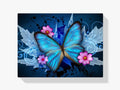 Blauer Schmetterling - Malen nach Zahlen