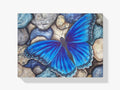 Blauer Schmetterling - Malen nach Zahlen