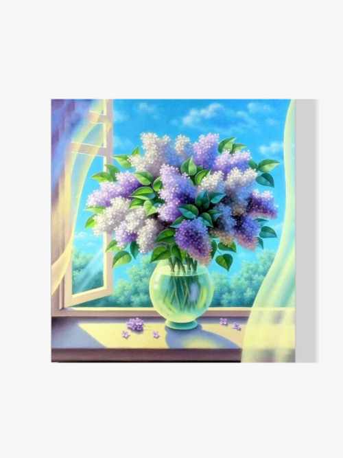 Blumen In Vase - Malen nach Zahlen