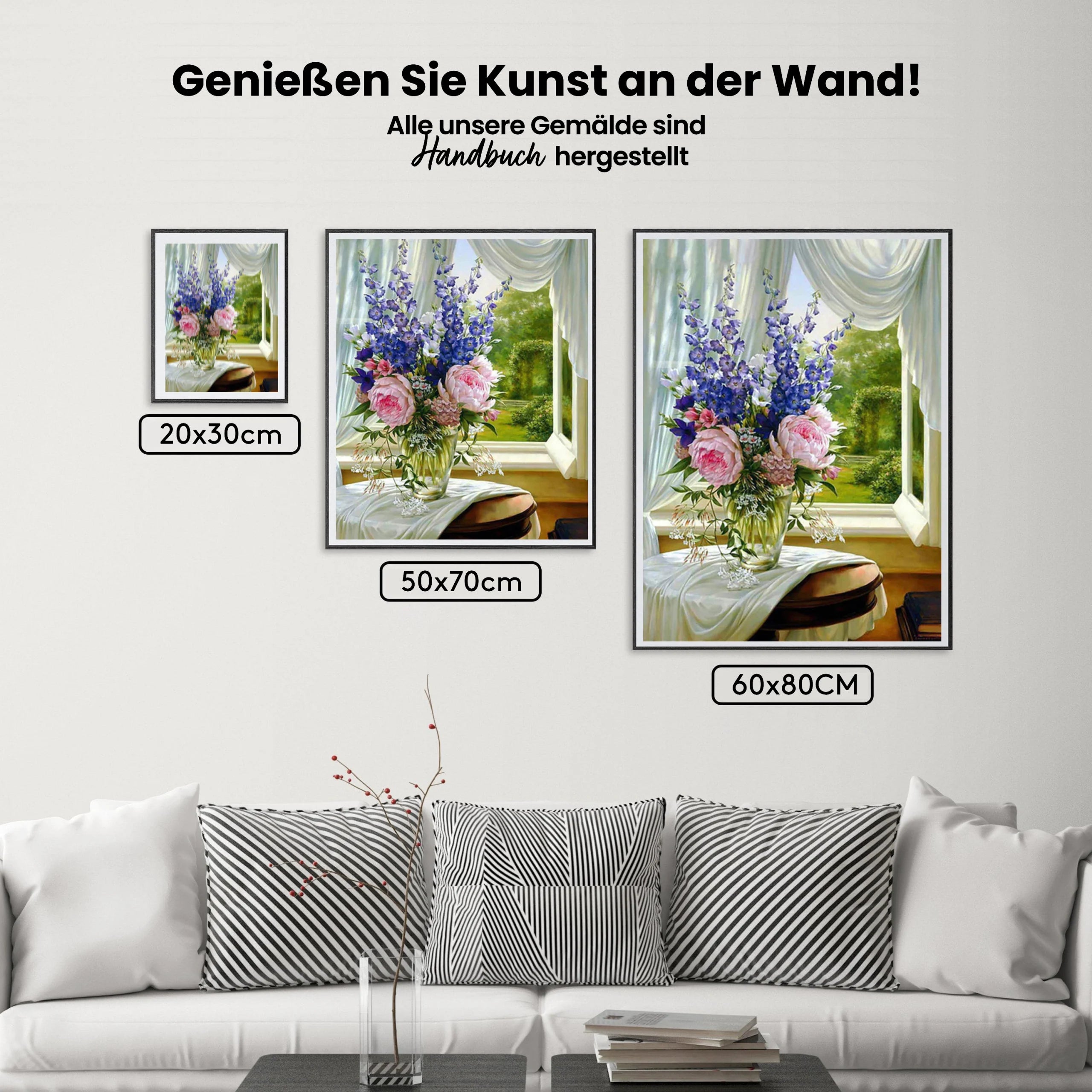 Blumen In Vase - Malen nach Zahlen