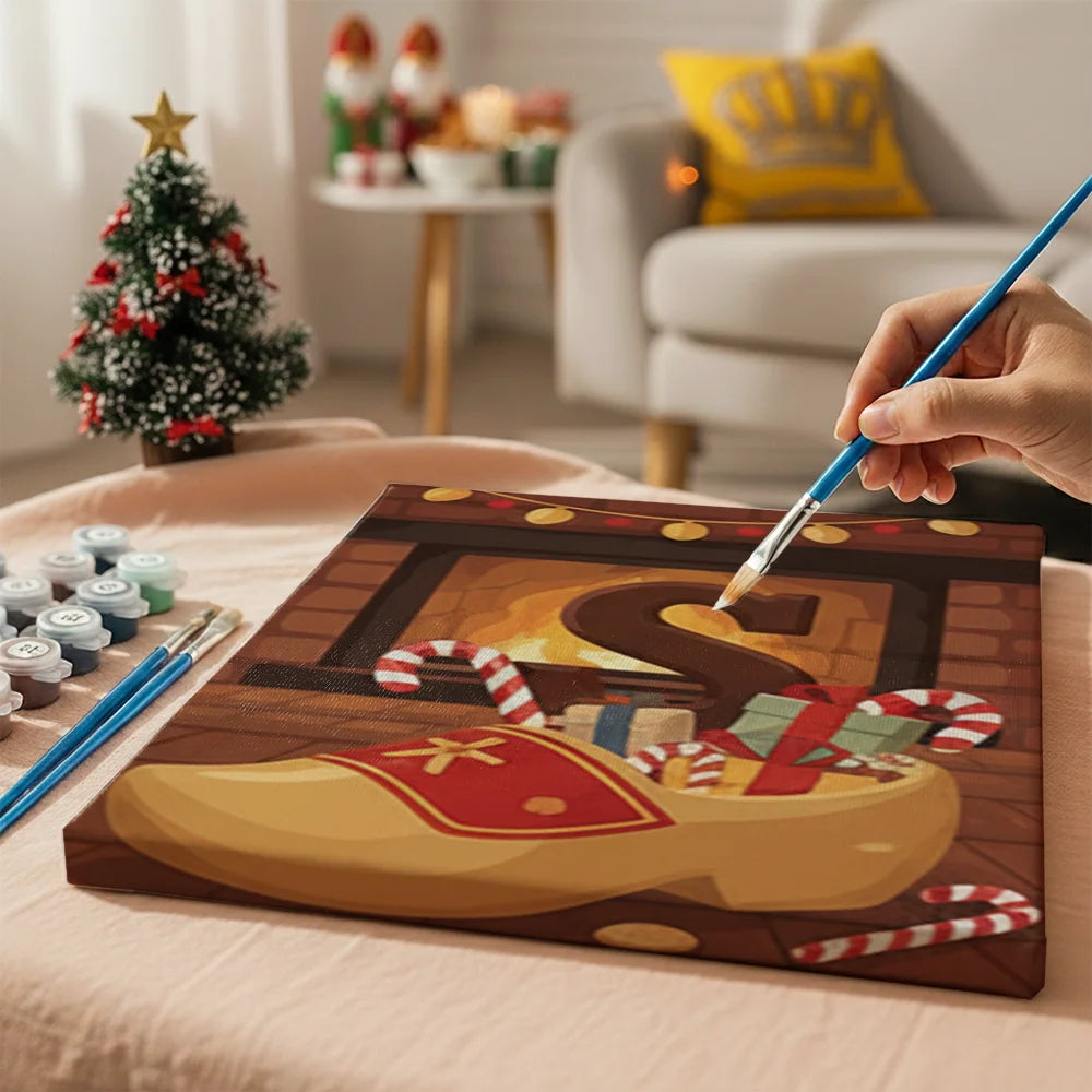 Malen nach Zahlen - 6 Mini-Gemälde | Buchstabe „S“ Schokolade