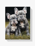 Bulldog Welpen - Malen nach Zahlen