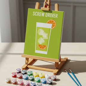 Malen nach Zahlen - 6 Mini-Gemälde | Cocktail-Kollektion