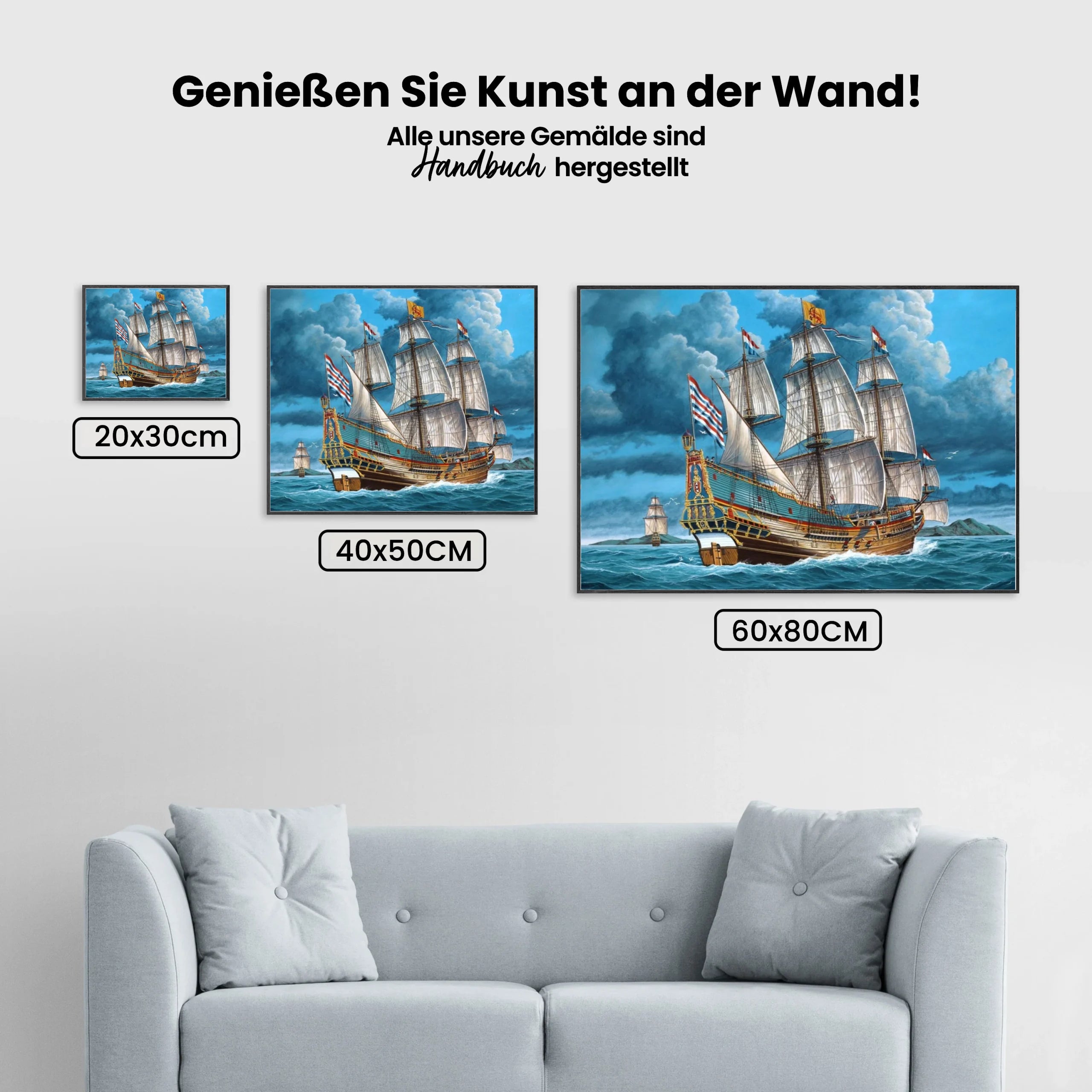 Das große Schiff - Malen nach Zahlen