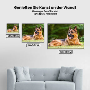 Deutscher Schäferhund - Malen nach Zahlen