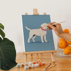 Malen nach Zahlen - 6 Mini-Gemälde | Die Hundstage-Kollektion