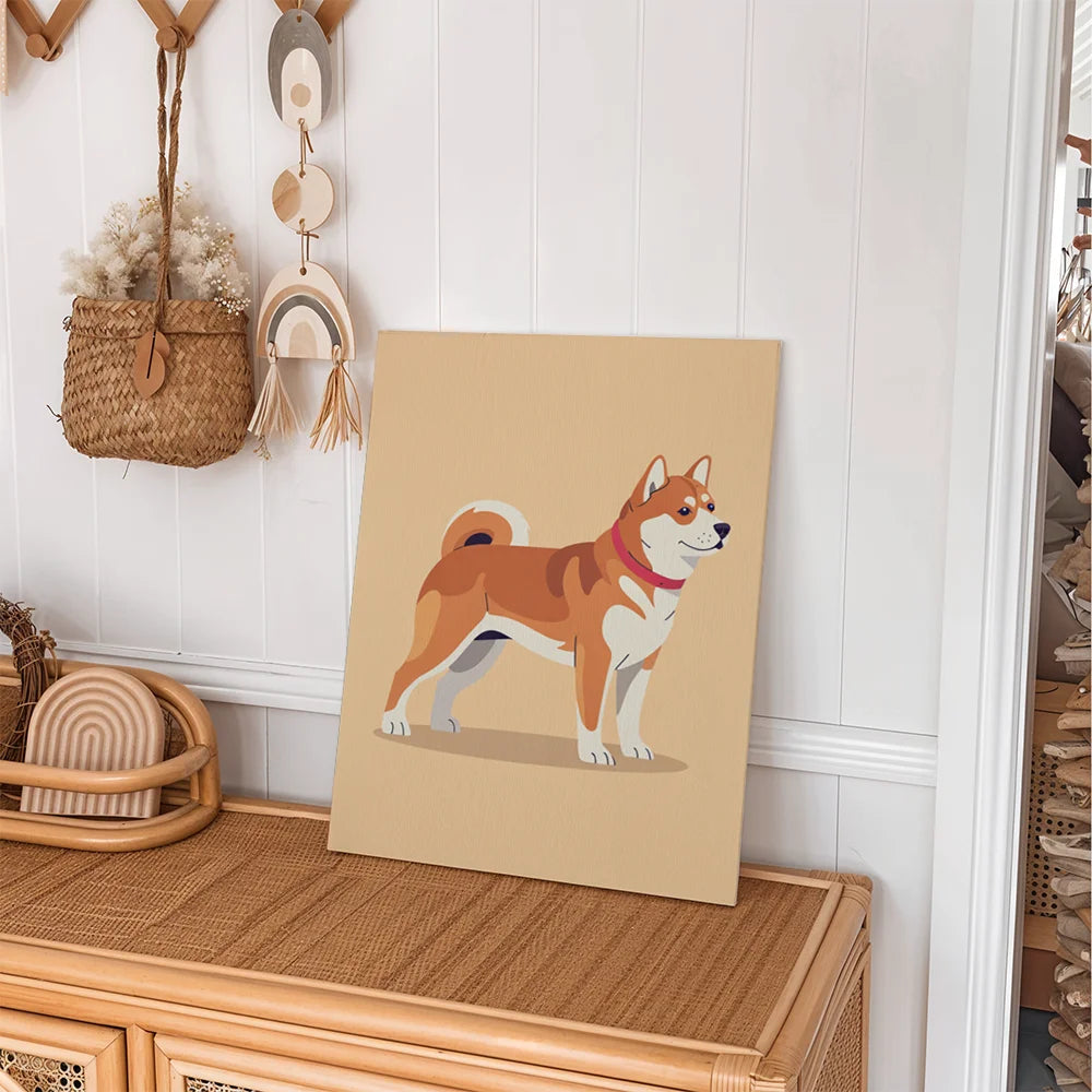Malen nach Zahlen - 6 Mini-Gemälde | Die Hundstage-Kollektion