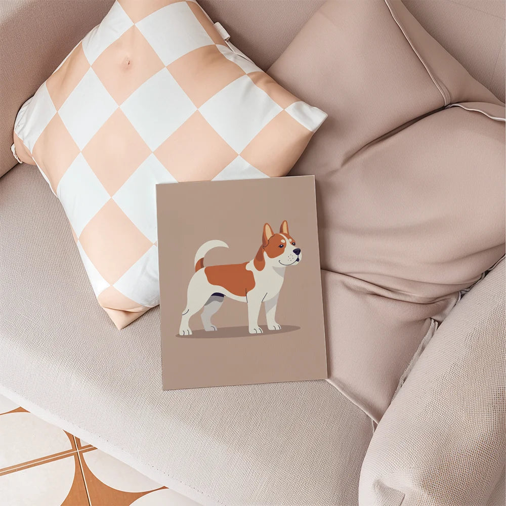 Malen nach Zahlen - 6 Mini-Gemälde | Die Hundstage-Kollektion