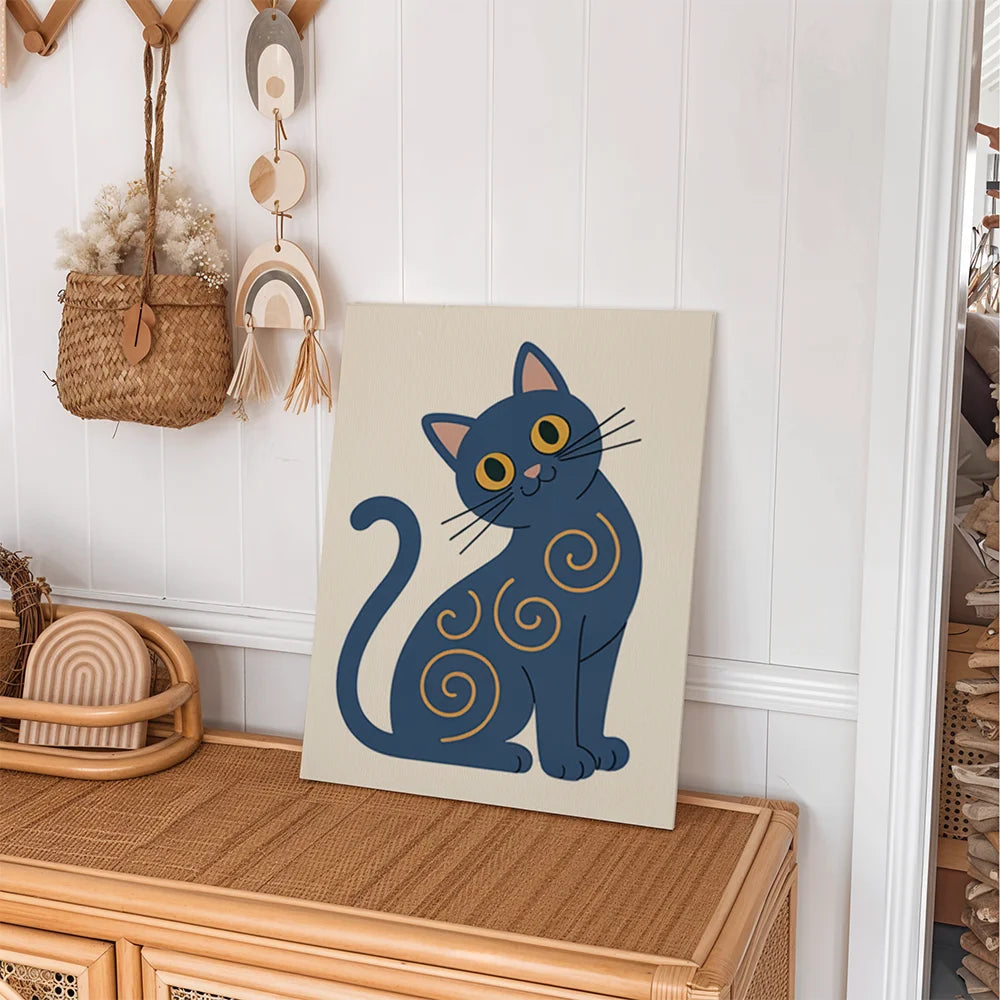 Malen nach Zahlen - 6 Mini-Gemälde | Die Mod-Katzen-Kollektion