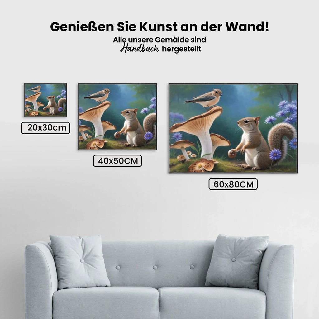 Eichhörnchen - Malen nach Zahlen