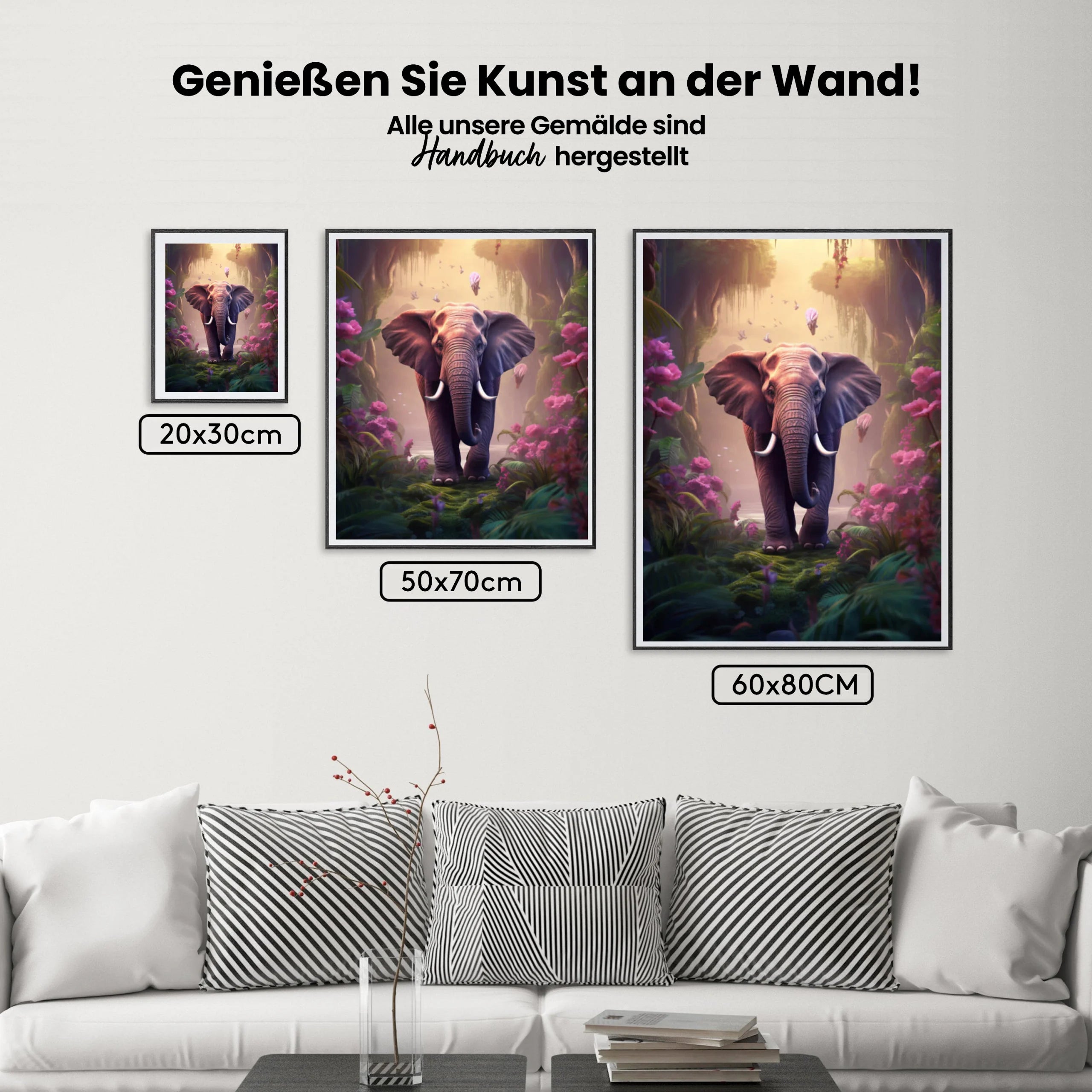 Elefant - Malen nach Zahlen