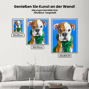 Englische Bulldogge - Malen nach Zahlen
