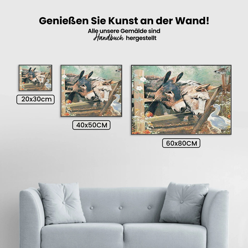 Esel - Malen nach Zahlen