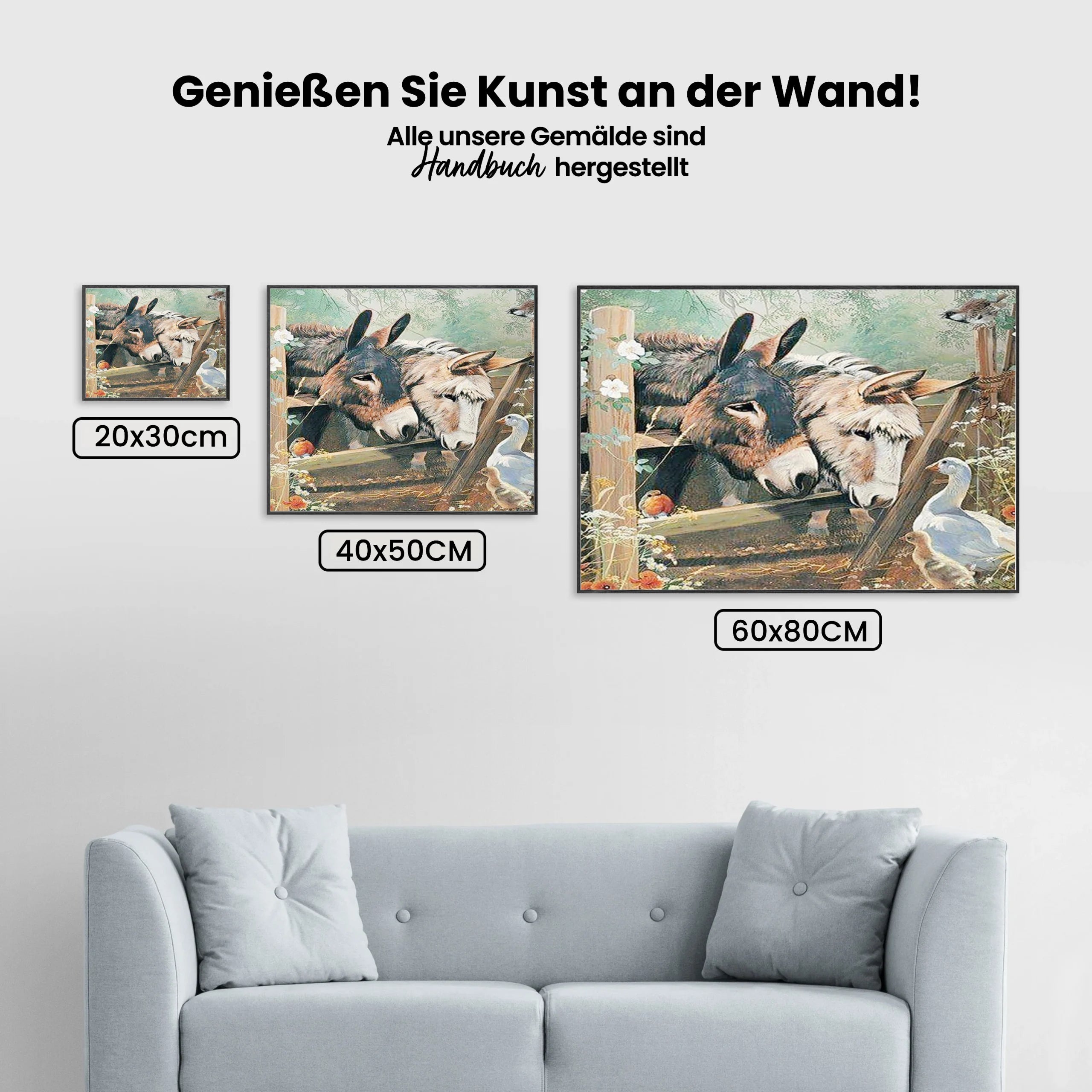 Esel - Malen nach Zahlen