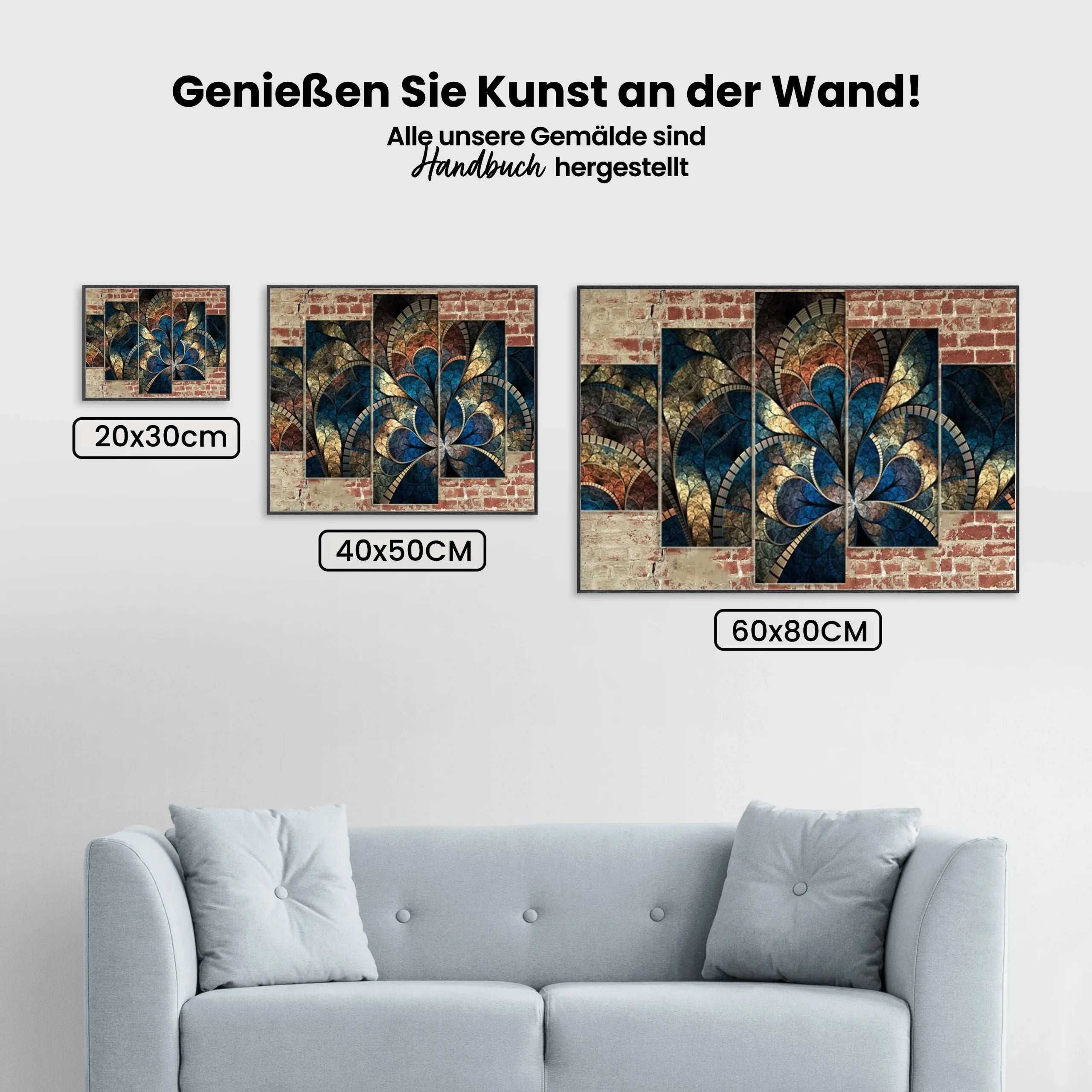 Fantasie Blumen | 5 Teile - Malen nach Zahlen