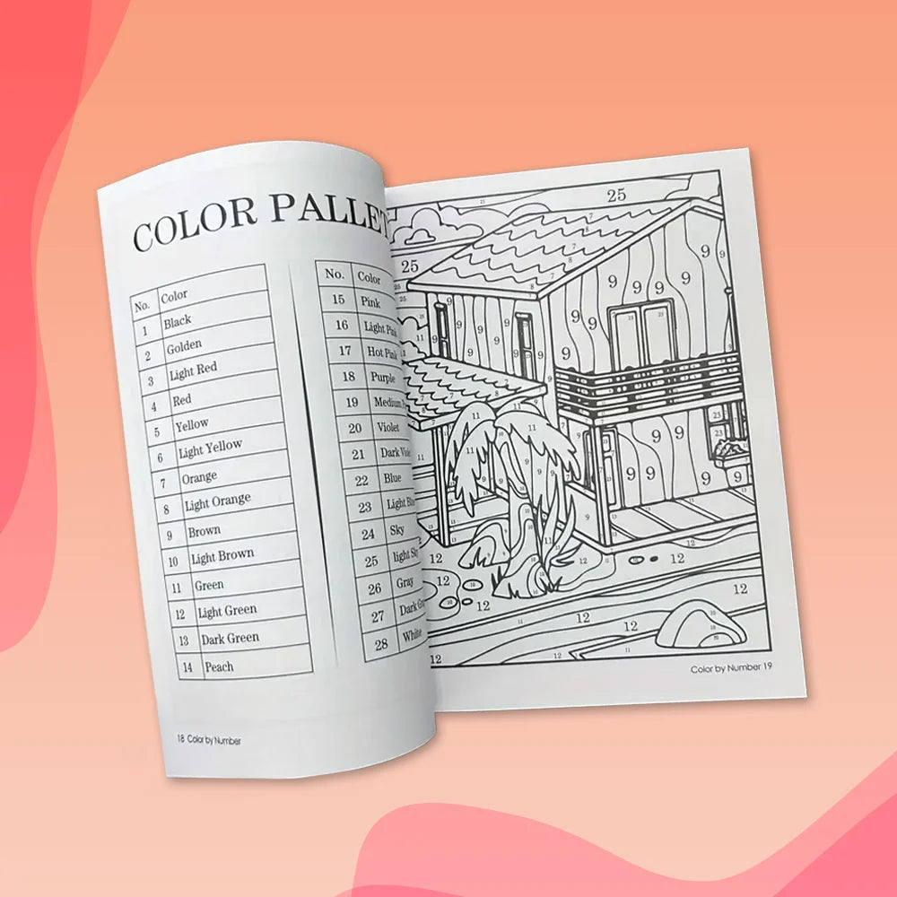 Farben nach Zahlen - Ruhe in Farbe