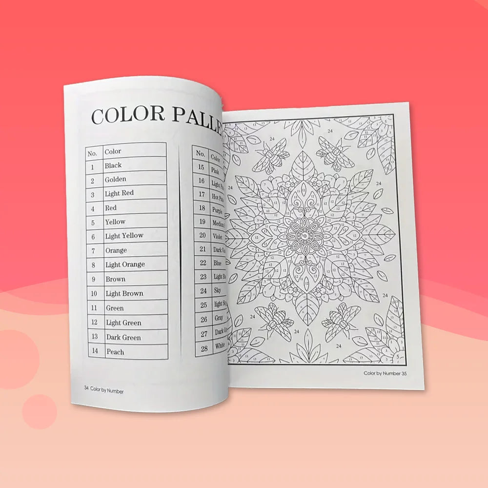 Farben nach Zahlen - Ruhe in Farbe