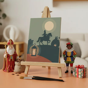 Malen nach Zahlen - 6 Mini-Gemälde | Festliche Kerze