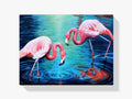 Flamingos im Wasser - Malen nach Zahlen
