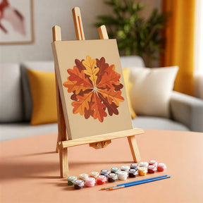 Malen nach Zahlen - 6 Mini-Gemälde | Flüsternde Herbstblätter