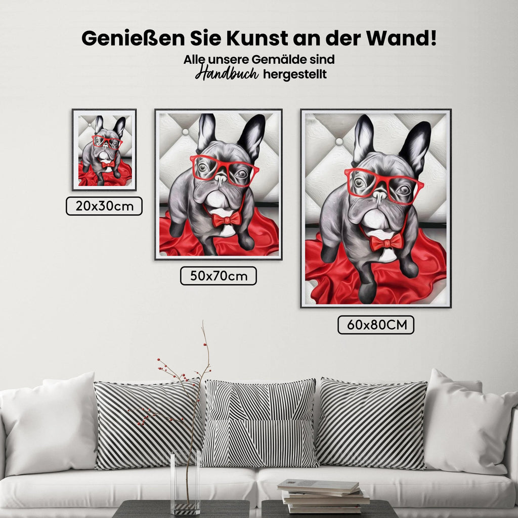 Französische Bulldogge - Malen nach Zahlen