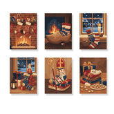 Malen nach Zahlen - 6 Mini-Gemälde | Gemütliche Socken