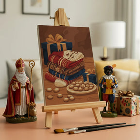 Malen nach Zahlen - 6 Mini-Gemälde | Gemütliche Socken