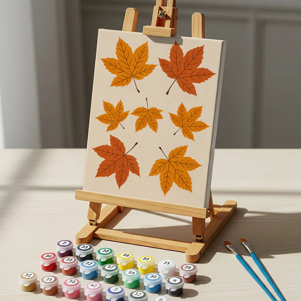 Malen nach Zahlen - 6 Mini-Gemälde | Gemütliche Herbst-Essentials