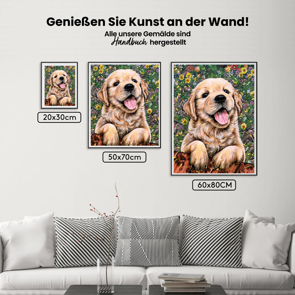 Golden Retriever - Malen nach Zahlen