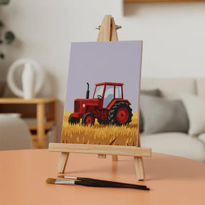 Malen nach Zahlen - 6 Mini-Gemälde | Goldene Erntefelder