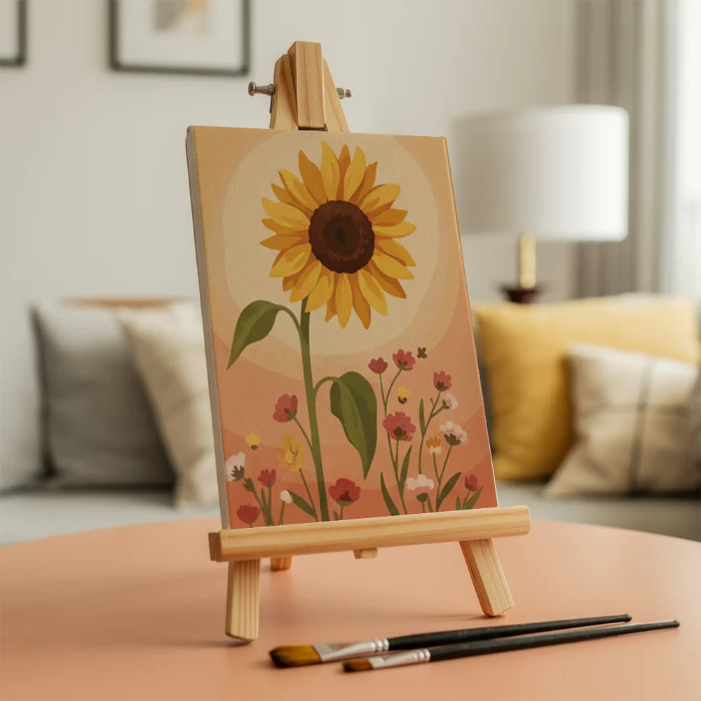 Malen nach Zahlen - 6 Mini-Gemälde | Herbstblüte