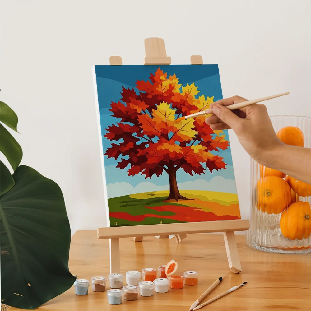 Malen nach Zahlen - 6 Mini-Gemälde | Herbstglanz-Serie