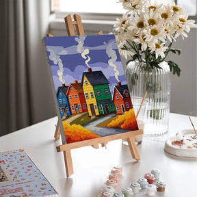 Malen nach Zahlen - 6 Mini-Gemälde | Herbstglanz-Serie