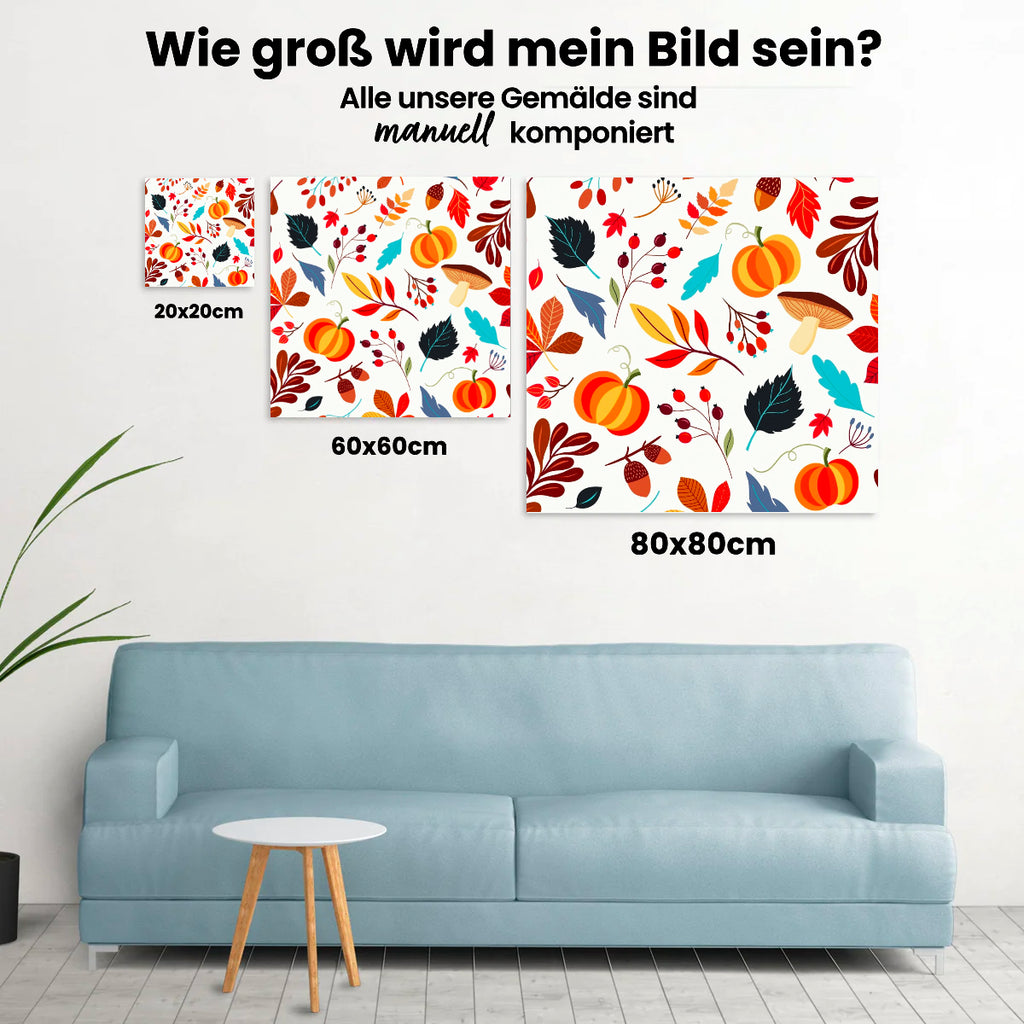 Herbstliche Atmosphäre - Malen nach Zahlen