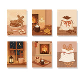 Malen nach Zahlen - 6 Mini-Gemälde | Kakao & Kekse