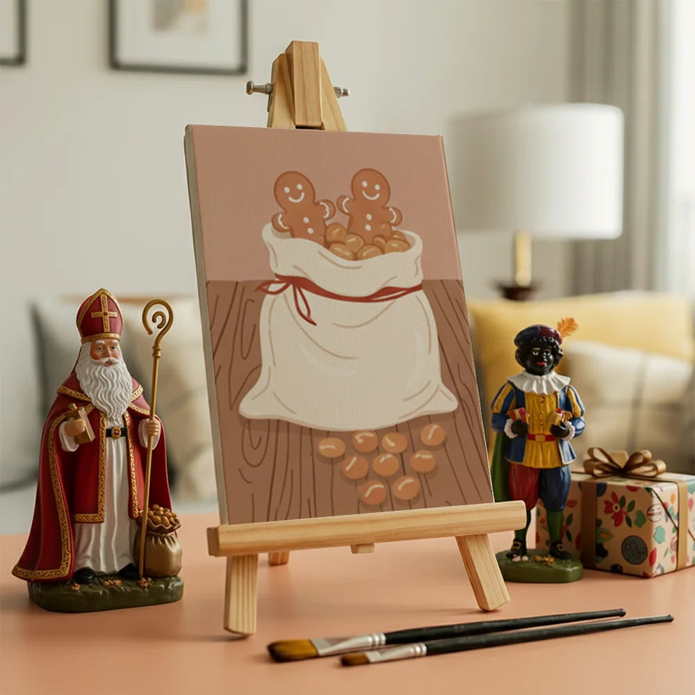 Malen nach Zahlen - 6 Mini-Gemälde | Kakao & Kekse