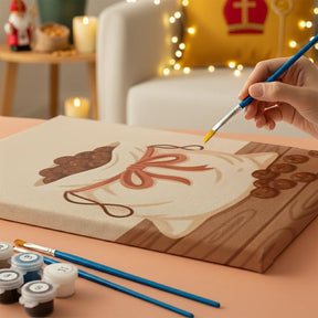 Malen nach Zahlen - 6 Mini-Gemälde | Kakao & Kekse