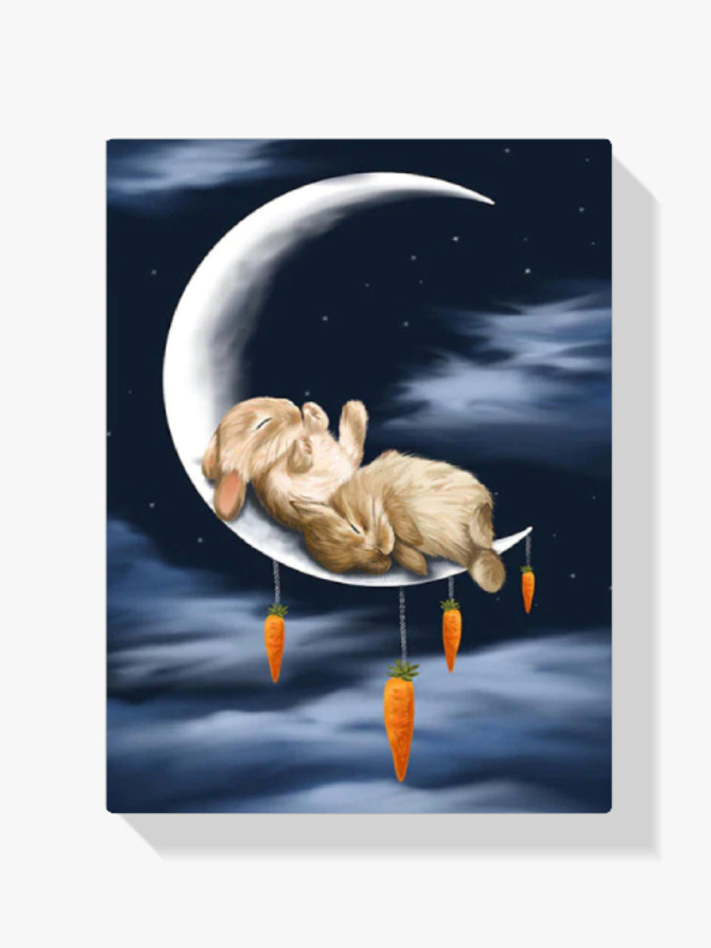 Kaninchen Auf Dem Mond - Malen nach Zahlen