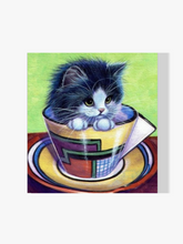 Katze Im Becher - Malen nach Zahlen