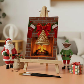 Malen nach Zahlen - 6 Mini-Gemälde | Kleine Weihnachtsglocke