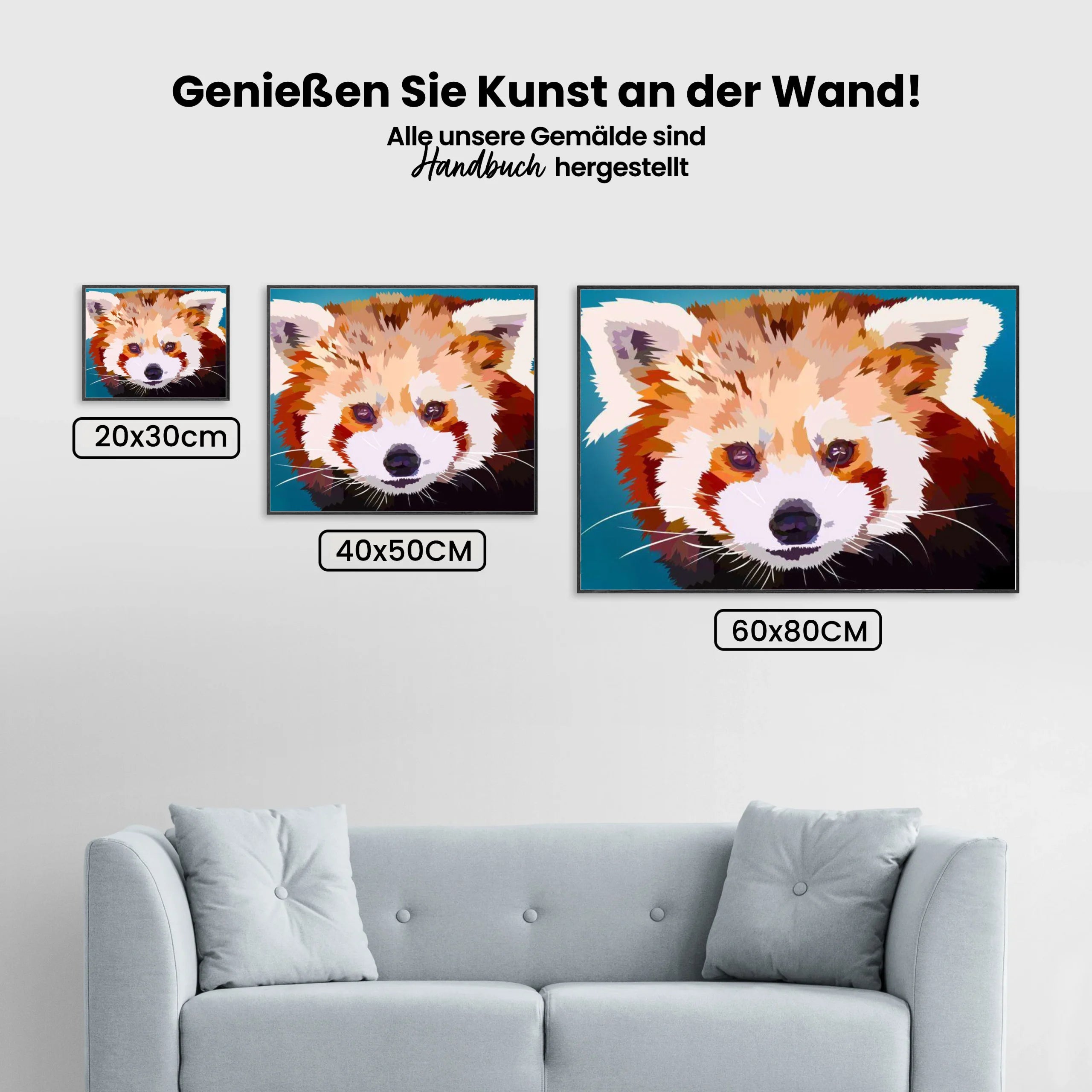 Kleiner Panda - Malen nach Zahlen