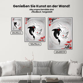 Koi-Karpfen - Malen nach Zahlen