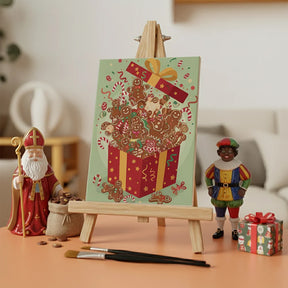 Malen nach Zahlen - 6 Mini-Gemälde | Lebkuchenfreude