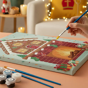 Malen nach Zahlen - 6 Mini-Gemälde | Lebkuchenfreude