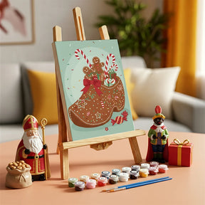 Malen nach Zahlen - 6 Mini-Gemälde | Lebkuchenfreude